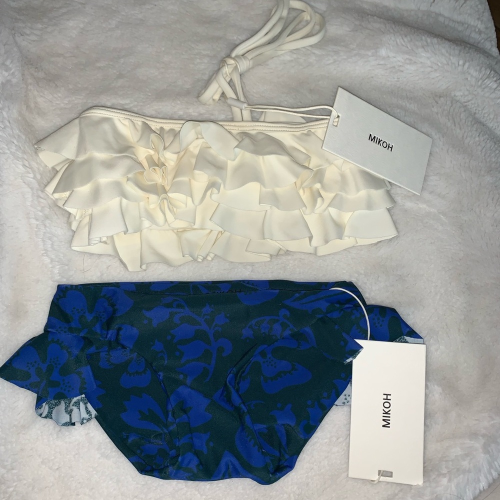 Toddler Mikoh small bandeau top and bikini bottoms nwt